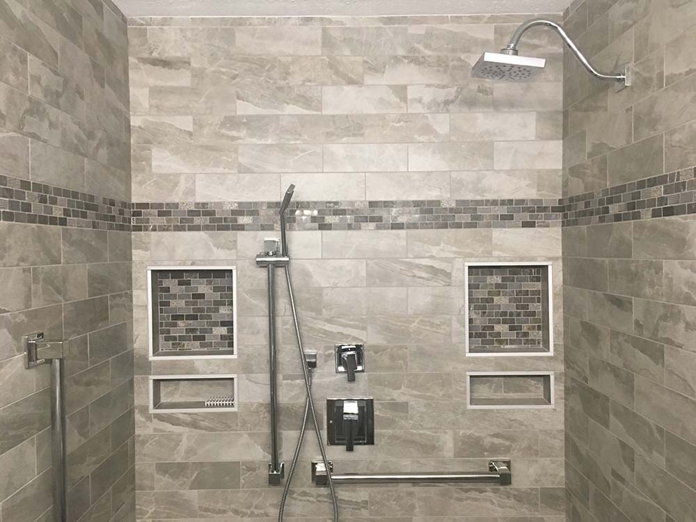 Bathroom shower remodeling by Mountaineer Kitchens & Baths