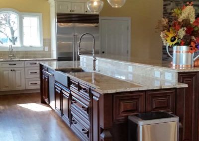 Kitchen countertop installed by Mountaineer Kitchens and Baths