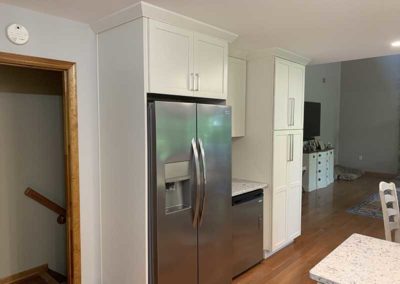 Kitchen remodel with stainless steel fridge | Mountaineer Kitchens and Baths