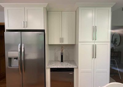 Wall mounted kitchen cabinets by Mountaineer Kitchens and Baths