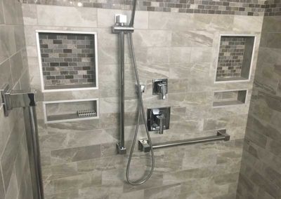 Shower design by Mountaineer Kitchens & Baths