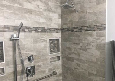 Shower renovation by Mountaineer Kitchens & Baths