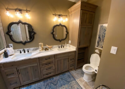 Bathroom vanity installed by Mountaineer Kitchens & Baths