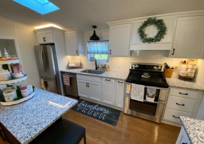 Renovated kitchen during the holidays