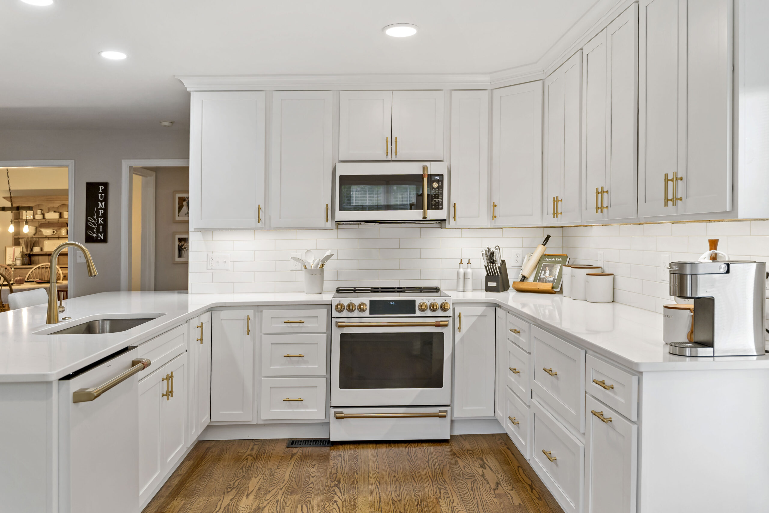 New kitchen countertops and cabinets installed by Mountaineer Kitchens & Bath