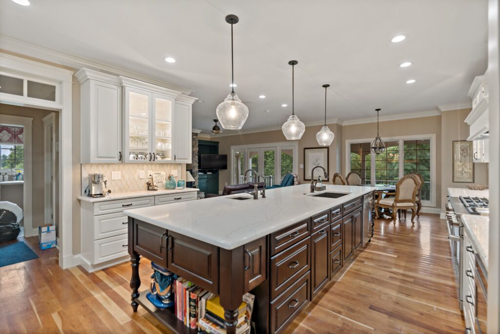 large kitchen island