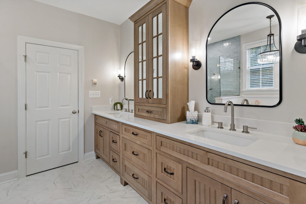 custom bathroom cabinetry